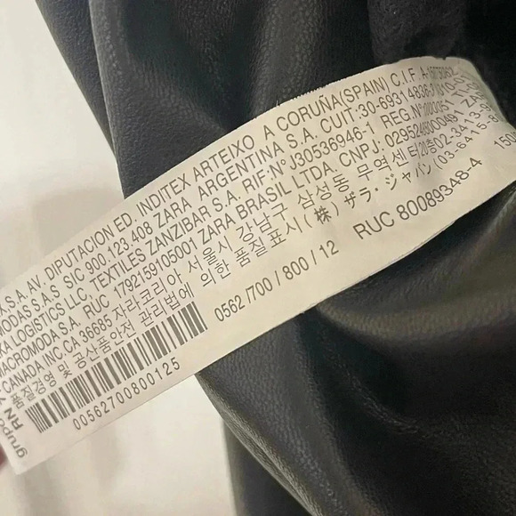 ZARA Faux Leather Cropped Girls Sleeveless Jumpsuit Sz 11/12 Buttery Soft - Picture 9 of 16